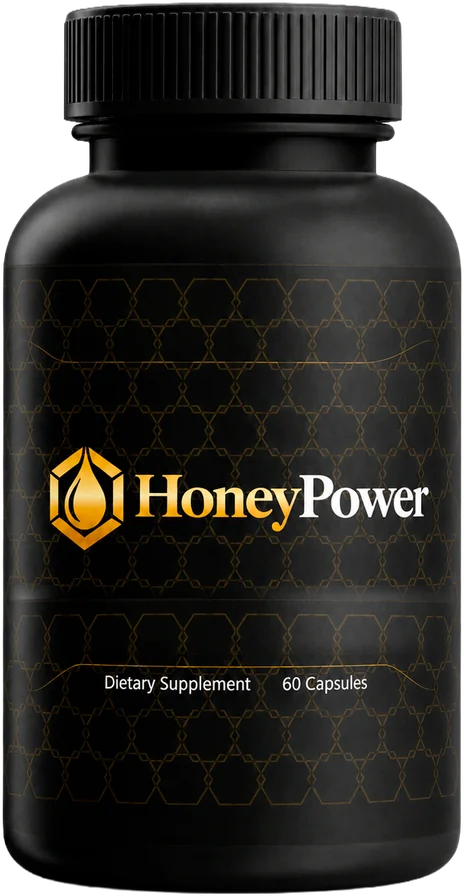 HoneyPower dietary supplement bottle, 60 capsules